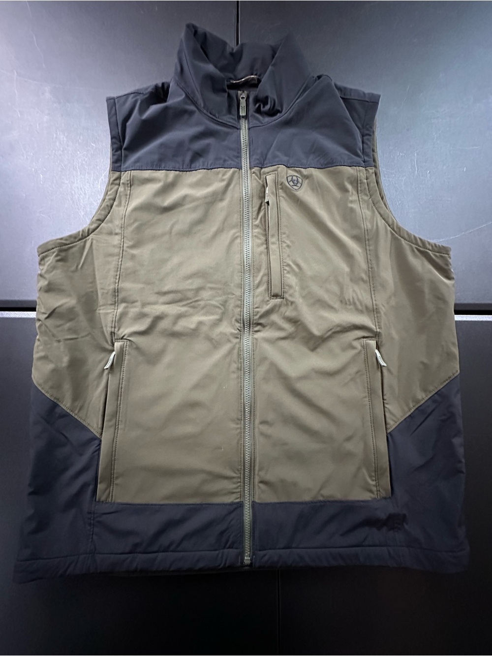 Ariat Two-Tone Olive & Black Softshell Vest